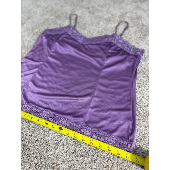 Worthington Purple Lace Trim Cami Top Womens XL Sleeveless sexy Camisole‎ - Picture 9 of 10